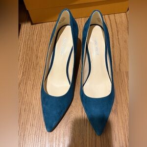 Nine West Margot Suede Heels Size 6.5 M With Box